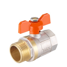 PTFE Sealing Forged Brass Ball Valve For Middle East 2 Pieces Ball Valve DN20